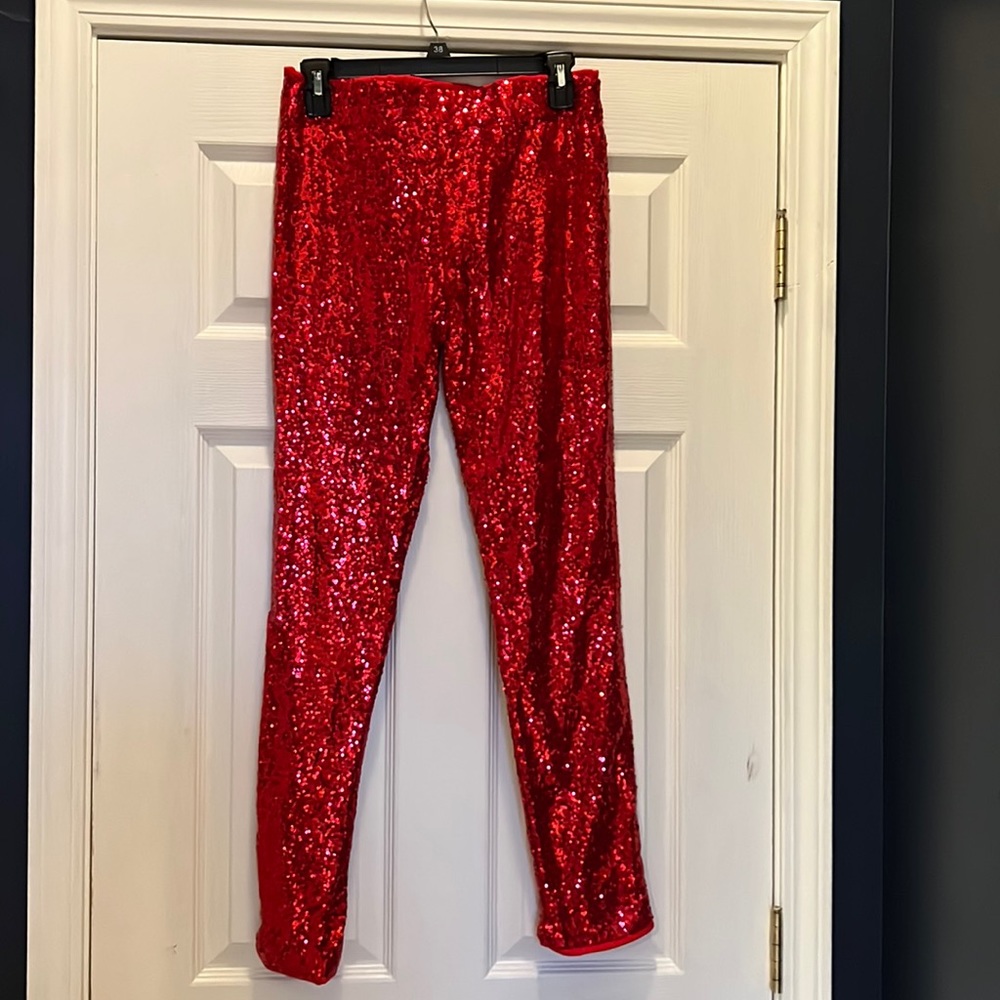 Red Sequence pants! Perfect for a night out!